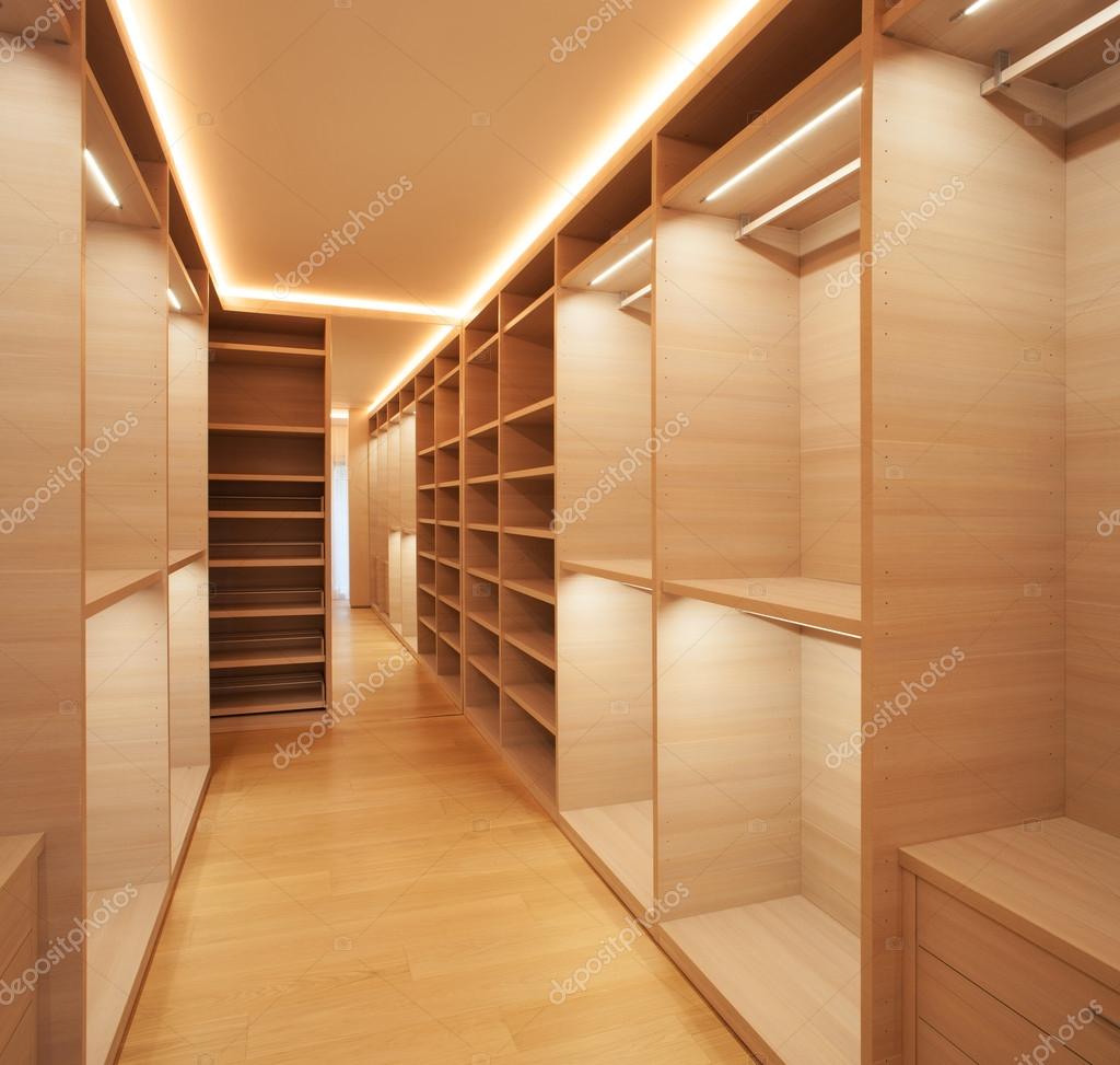 depositphotos 59098407 stock photo elegant wooden walk in closet